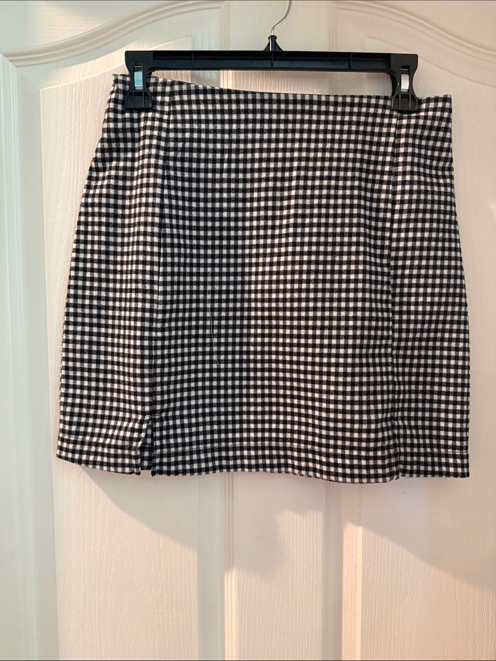 Eyeshadow Black & White Gingham Mini Skirt